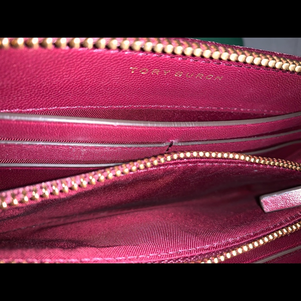 HP🎉 TORY BURCH Fleming Zip Continental Leather Wallet - Picture 8 of 8